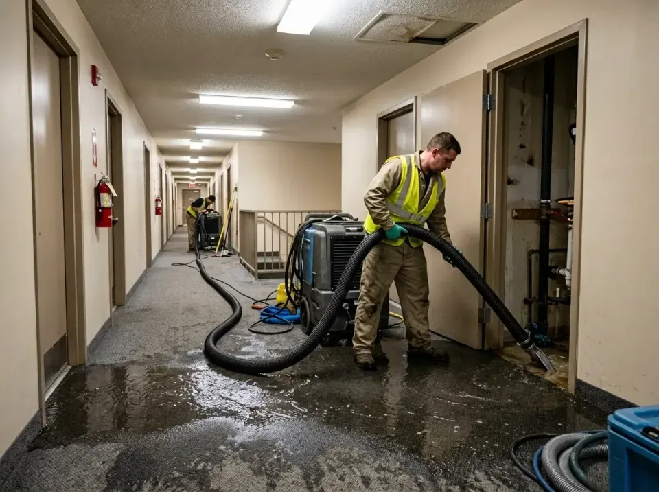 multi-unit-apartment-hallway-f-005 — frequently asked questions, Emergency Burst Pipe Water Extraction & Removal in Freer, TX